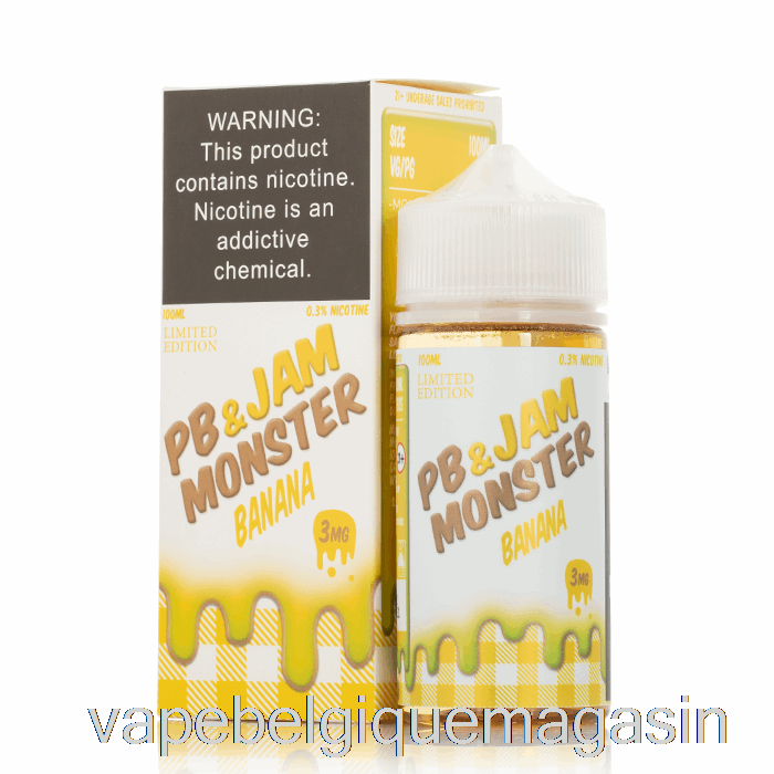Vape Shop Bruxelles Banane - Pb Et Confiture Monster - 100ml 3mg